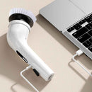 Escova Elétrica de Limpeza Giratória e Ajustável - 7 em 1