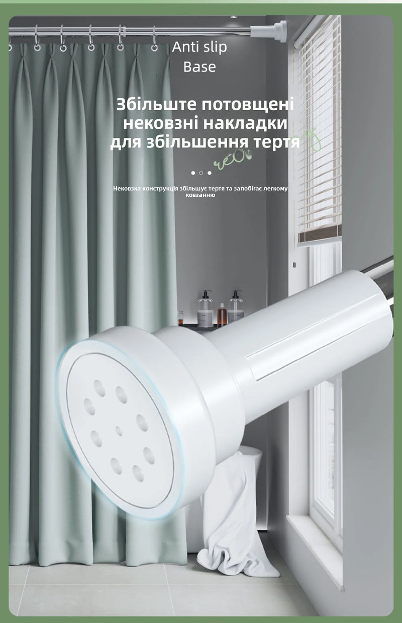 Stainl Steel Adjustable Rod No Drilling Required for Bedroom Closet Curtain Rod Batoom Clothesline Curtain Rod