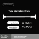 Stainl Steel Adjustable Rod No Drilling Required for Bedroom Closet Curtain Rod Batoom Clothesline Curtain Rod