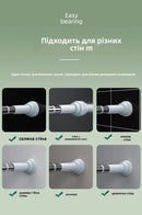 Stainl Steel Adjustable Rod No Drilling Required for Bedroom Closet Curtain Rod Batoom Clothesline Curtain Rod