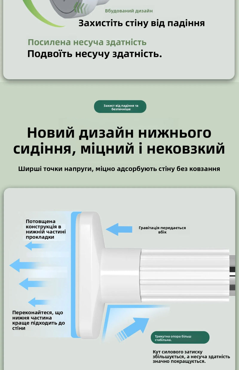 Stainl Steel Adjustable Rod No Drilling Required for Bedroom Closet Curtain Rod Batoom Clothesline Curtain Rod