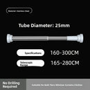 Stainl Steel Adjustable Rod No Drilling Required for Bedroom Closet Curtain Rod Batoom Clothesline Curtain Rod