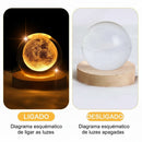 Luminária Espacial Moon Decor 3D