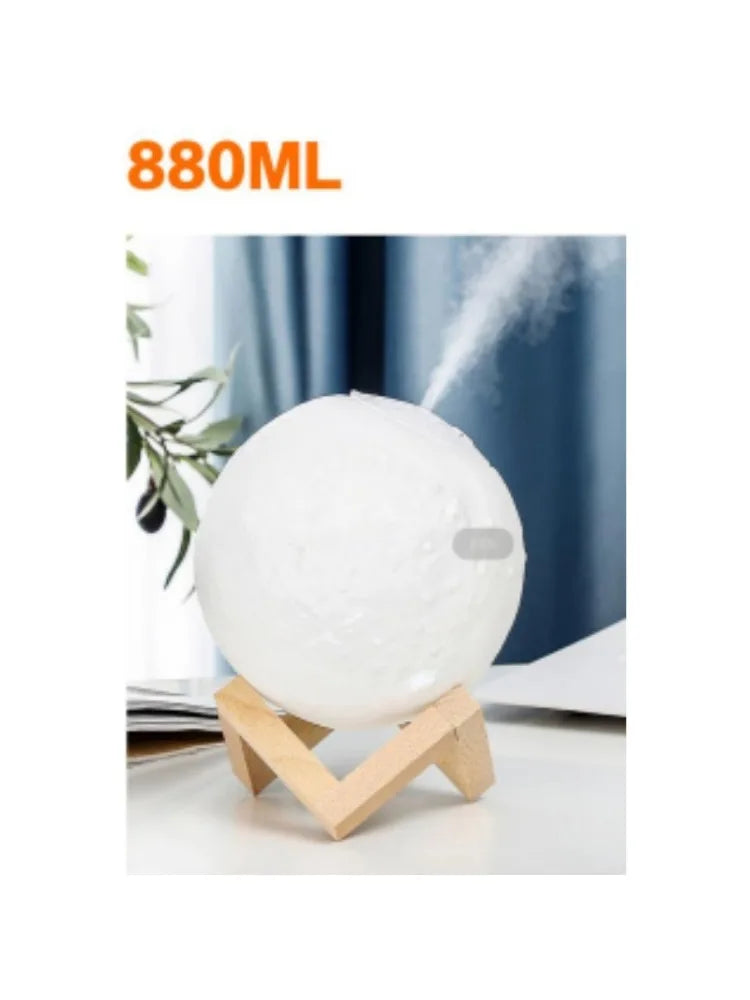 Umidificador Lua 3D Com Luz Led