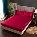 Conjunto LuxPink - Jogo de Lençol em Seda Cetim + Fronhas